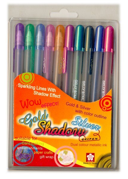 Sakura Gelly Roll Gold & Silver shadow Set of 10 pens