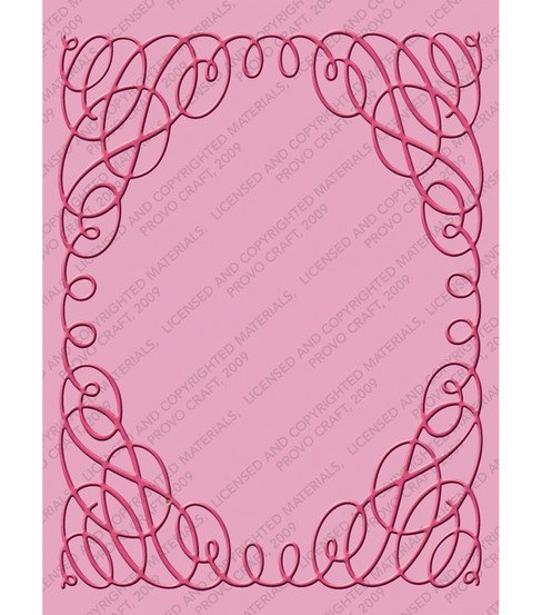 CuttleBug A2 Embossing Folder - Scrollwork