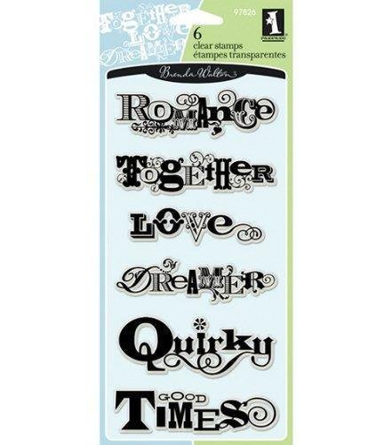 Inkadinkado Clear Stamps - Scrapbook Phrases (6 Stamps)