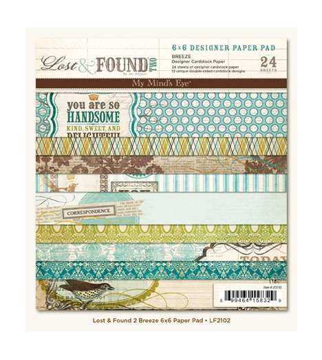 My Minds Eye - Lost and Found Two - Breeze - 6x6 Paperpack