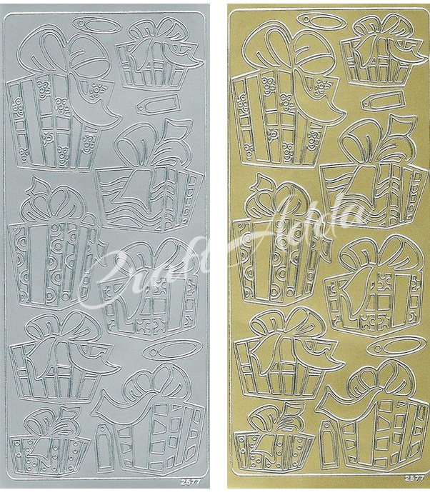 Peel Off Sticker (2577) - Set of 4