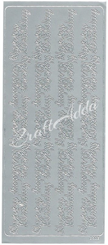 Peel Off Sticker (2602) - Set of 4