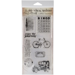 Tim Holtz Visual Artistry Clear Stamps - Playful Journey
