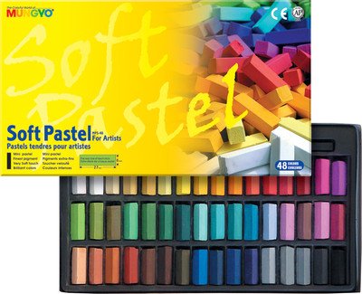 Mungyo Soft Pastel Half-Length Crayons (48 assorted colors)