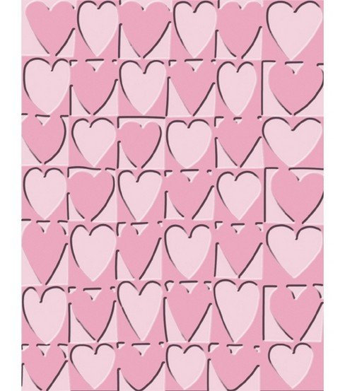 CuttleBug A2 Embossing Folders - Heart Blocks