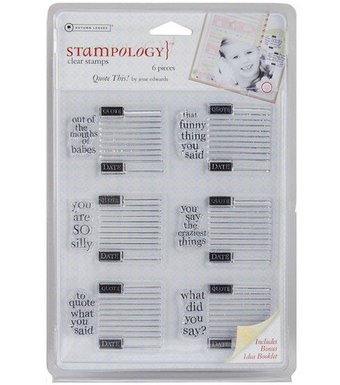 Autumn Leaves Stampology Clear Stamps - Quote This!