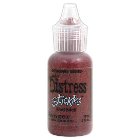 Tim Holtz Distress Stickles Glitter Glue - Fired Brick