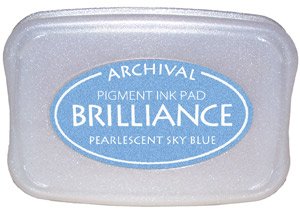 Brilliance Archival Pigment InkPad - Pearlescent Sky Blue