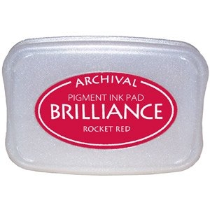 Brilliance Archival Pigment InkPad - Rocket Red Gold