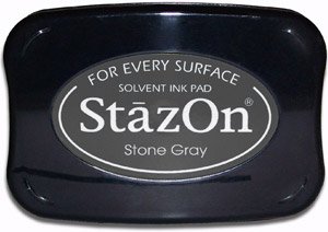 StazOn Solvent Ink Pad - Stone Gray