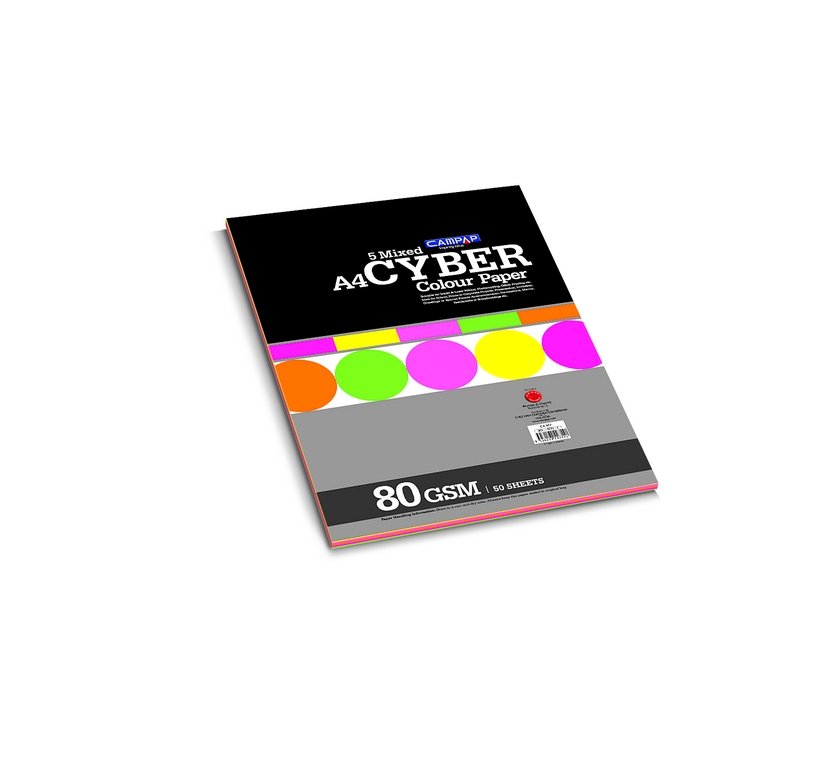 CAMPAP Cyber Colour Paper - 5 Mixed Colors