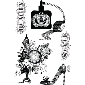 Prima Flowers La Femme Cling Stamp