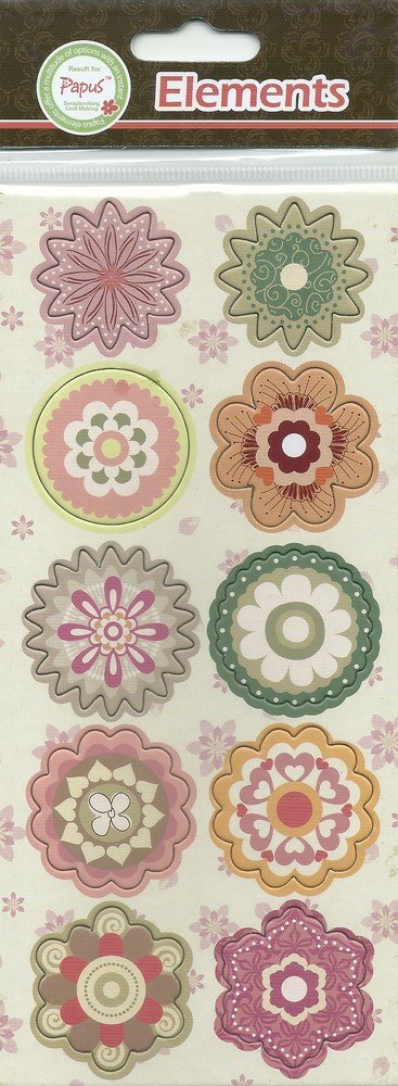 Papus Sticker Elements - Flowers (Pastel 3)