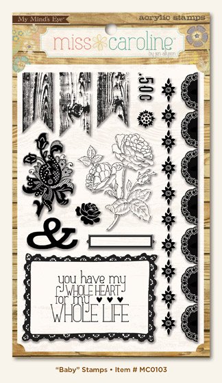 My Mind's Eye Miss Caroline - Howdy Doody Baby Clear Stamp