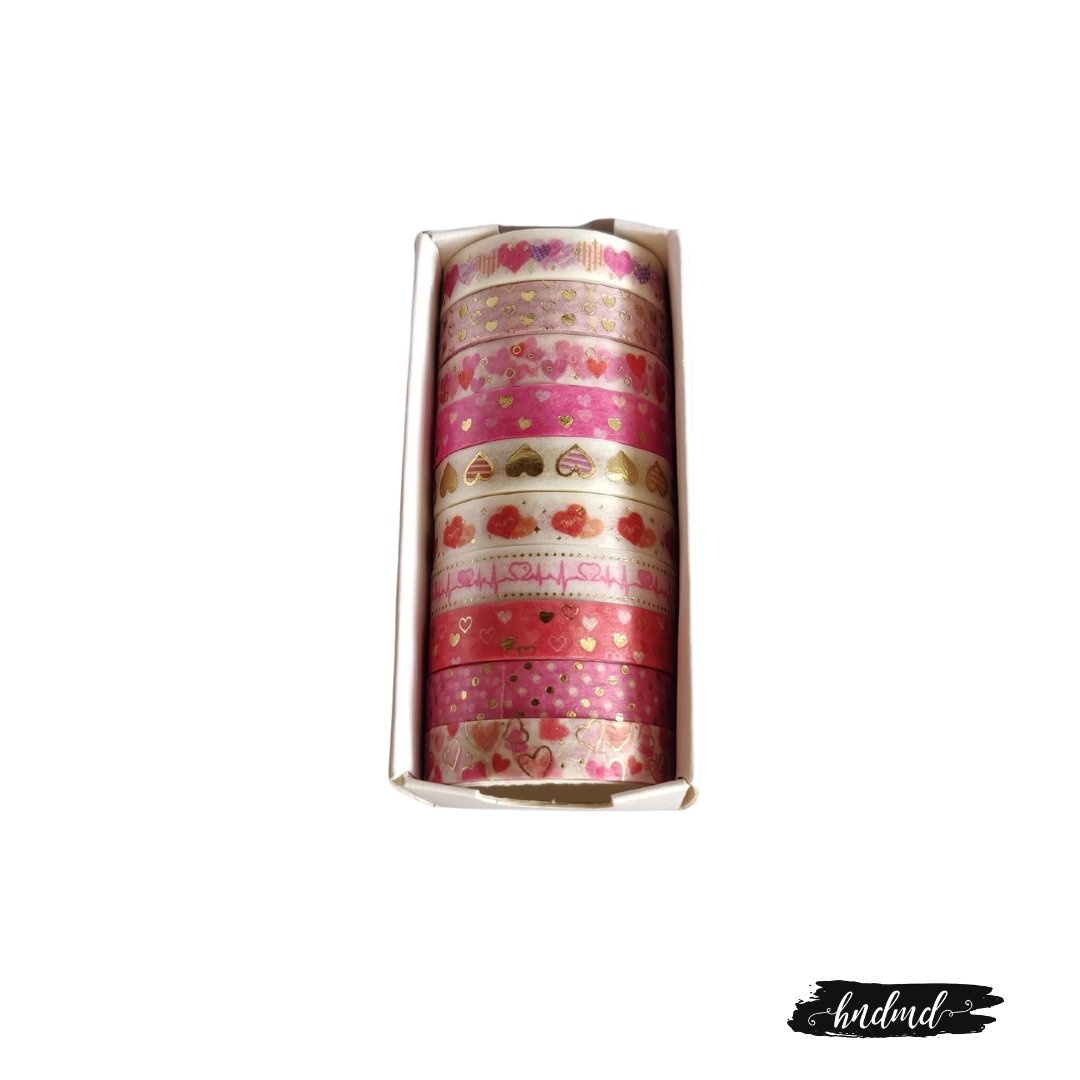 Washi Tape Mix Set - Hearts