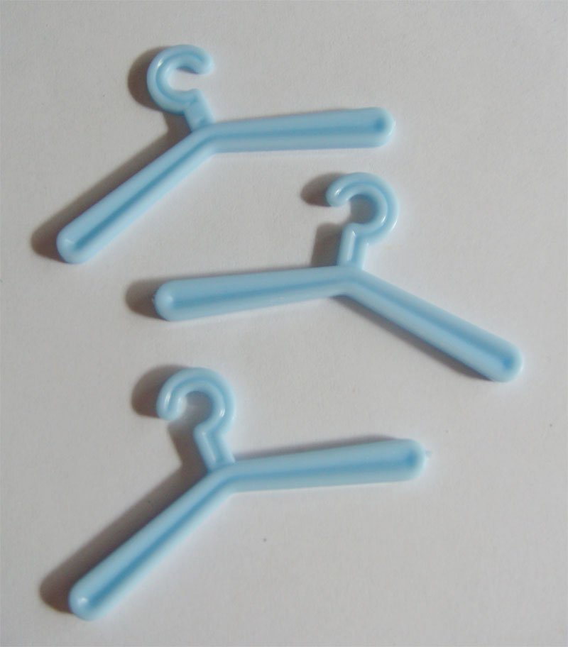 Baby Plastic Hangers - Baby Blue