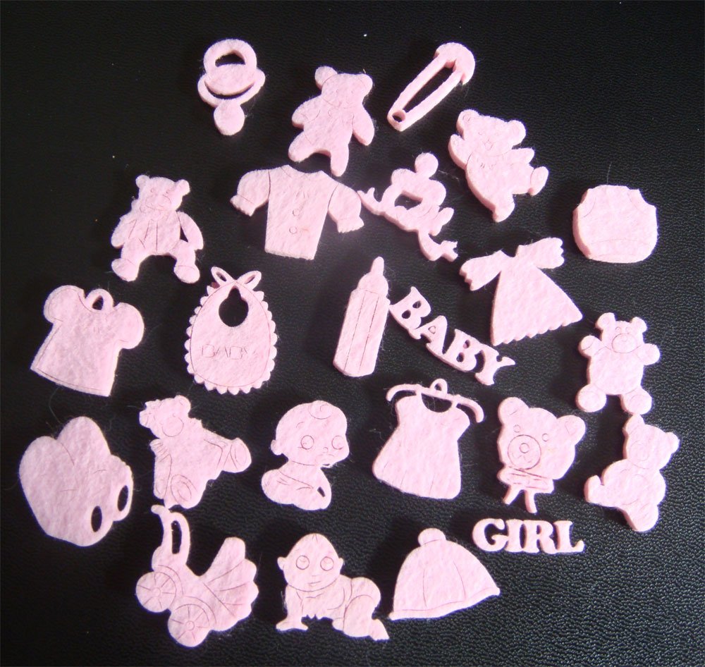 Baby Girl Felt Embellishment Set Combo 1