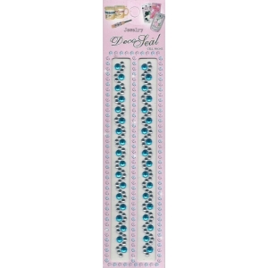Blue Swirls Border Stickers