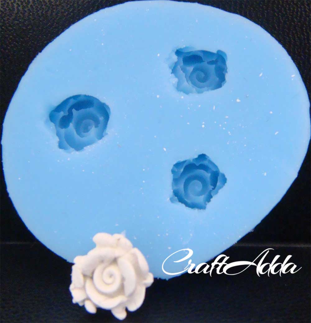 Mini Rosette Silicone Clay Mould