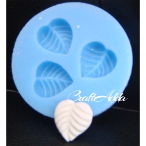 Small Leaves Button Silicone Clay Mould