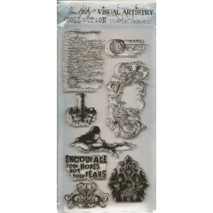 Tim Holtz Visual Artistry Clear Stamps - French Connection