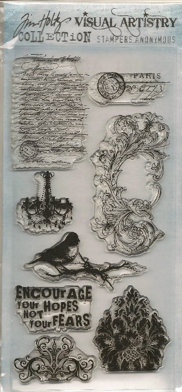 Tim Holtz Visual Artistry Clear Stamps - French Connection