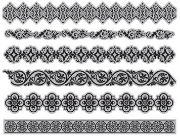 Classic Borders Cling Stamp