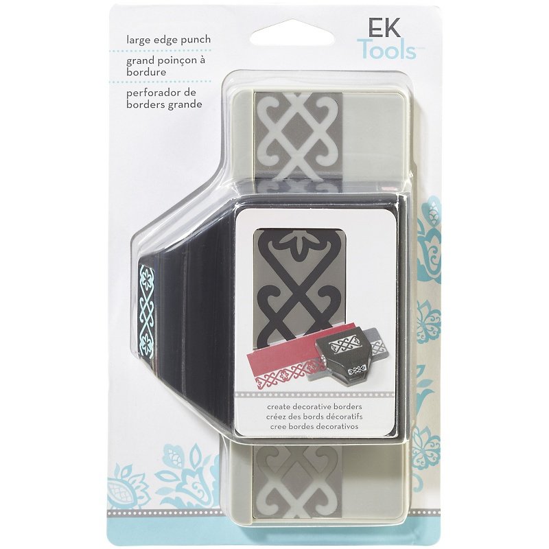 EK Success Large Edger Punch - Scroll and Flower Chain