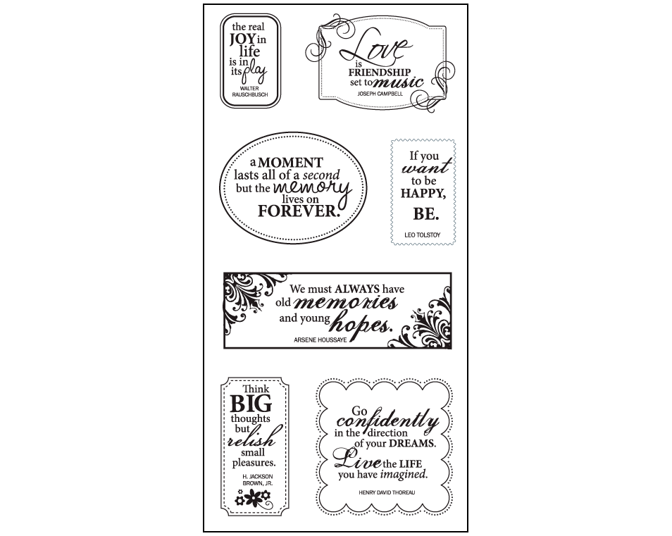 Fiskar Stamps - All Around Quotes