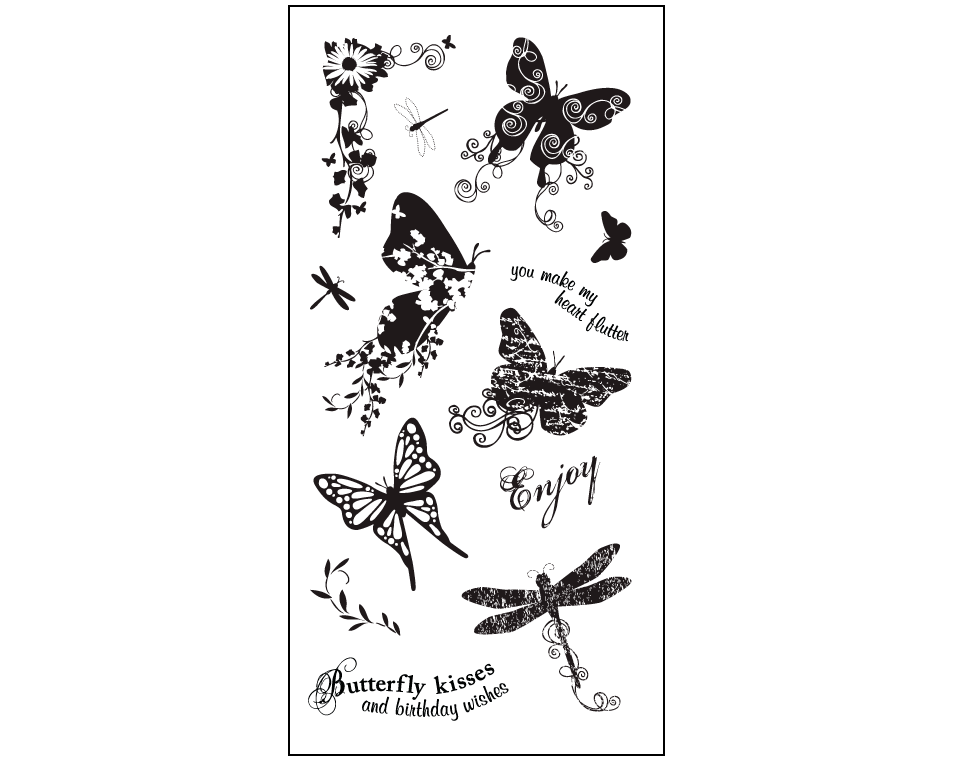 Fiskar Stamps - Butterfly Magic