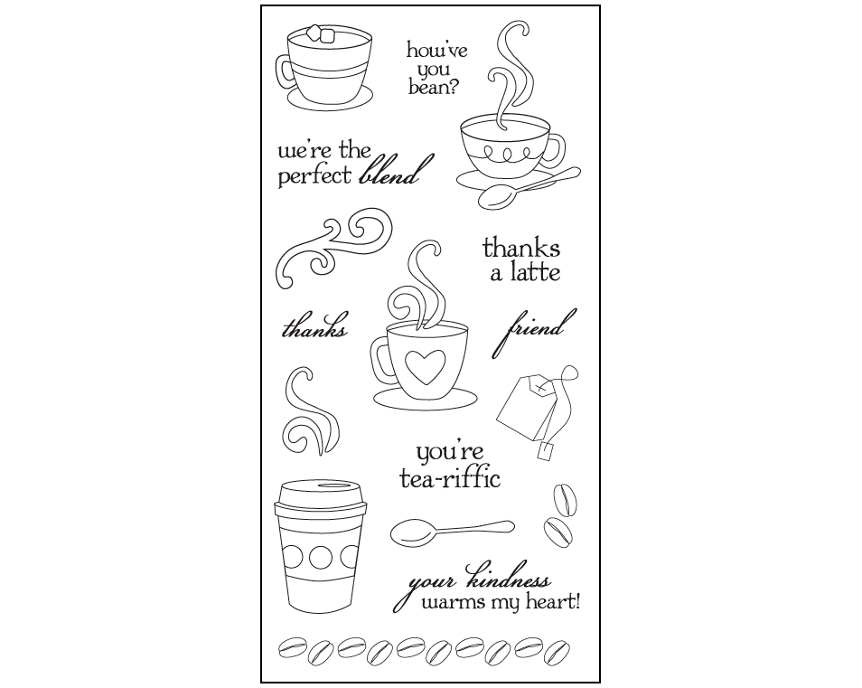 Fiskar Stamps - Latte Love