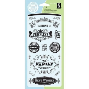 Inkadinkado Clear Stamps - Vintage Expressions