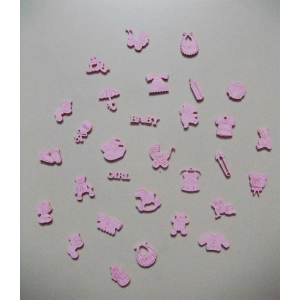 Assorted Baby Girl Felt Embellishment