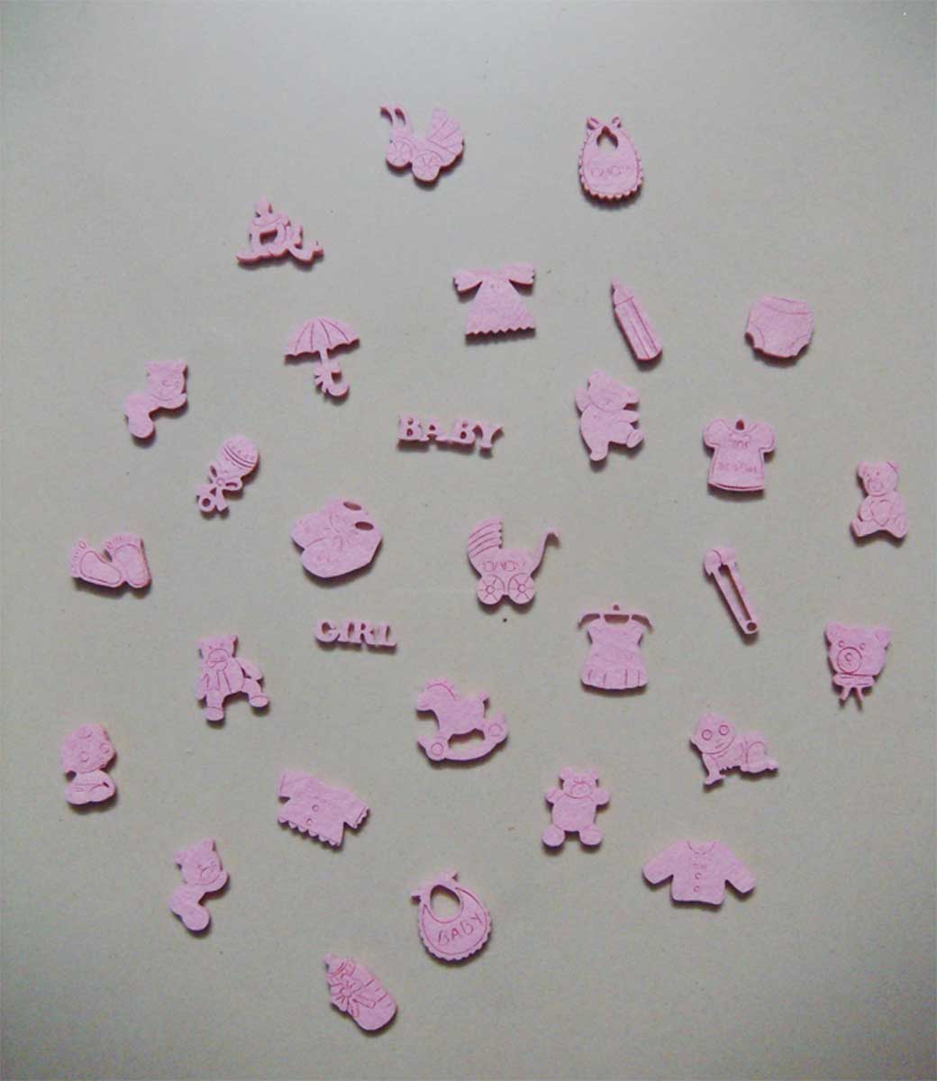 Assorted Baby Girl Felt Embellishment