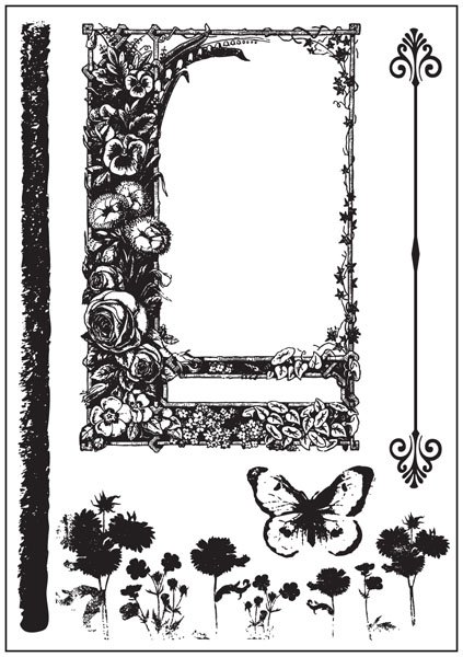 Prima Flowers Sun Kiss Cling Stamp