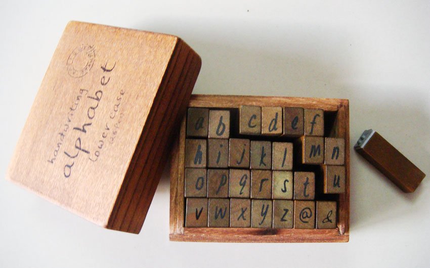 AlphabetLowerCaseWoodenStamp1