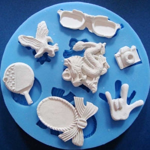 Camera & Glasses Silicone Clay Mould