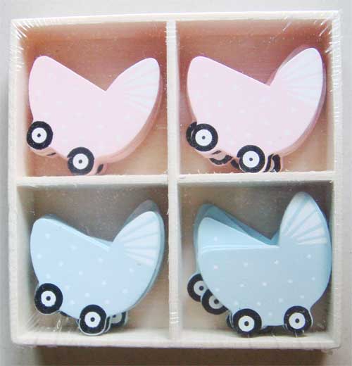 Assorted Chipboard Pack - Baby Carriage