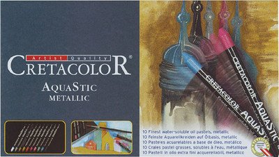 Cretacolor Aquastic Crayons (Set of 10 Metallic)