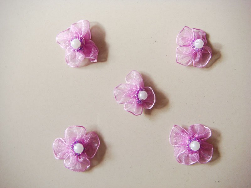 Net Flowers - Purple