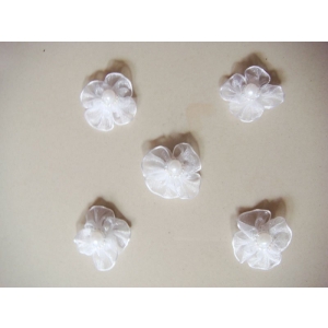 Net Flowers - White
