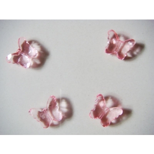Plastic Butterflies - Baby Pink