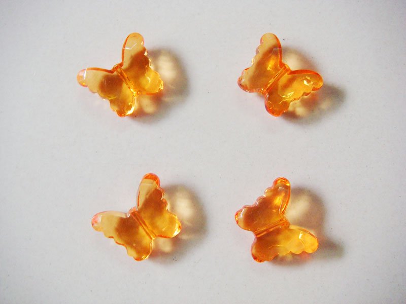 Plastic Butterflies - Orange