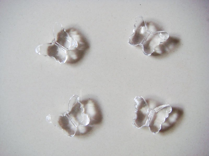 Plastic Butterflies - White