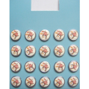 Floral Epoxy Brads - Design 4