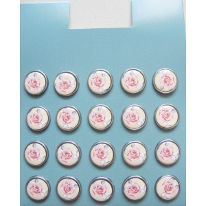 Floral Epoxy Brads - Design 5