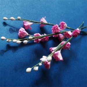 Stem with Flowers - Light Pink
