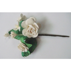 A bouquet of flowers- White (Pack of 5 bouquets)