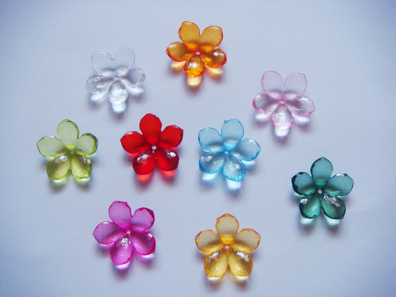 Plastic Flowers - Assorted Colors
