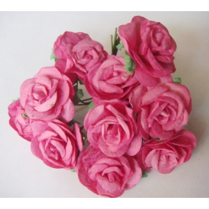 Mulberry Paper Roses (1 inch) - Light Pink